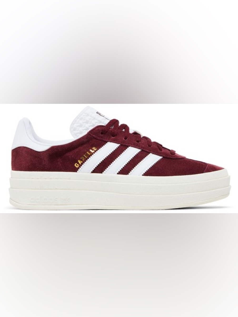 Adidas Gazelle Bold 'Shadow Red White'. Size 8